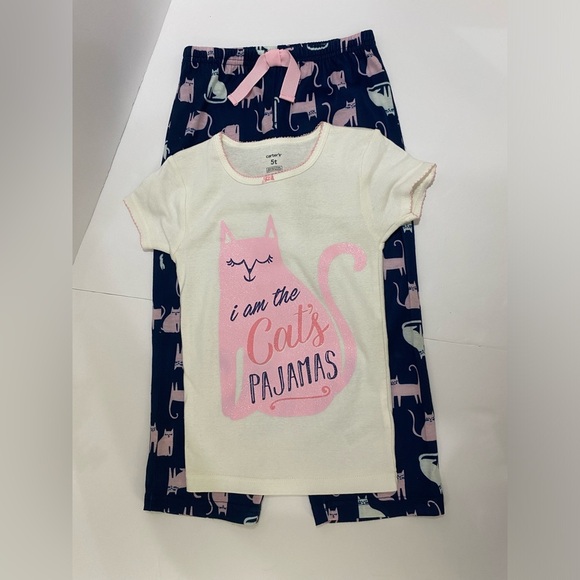 NEW 🚨CARTERS ⭐️pajama girl 5t✨ NEVER USED - Picture 1 of 8